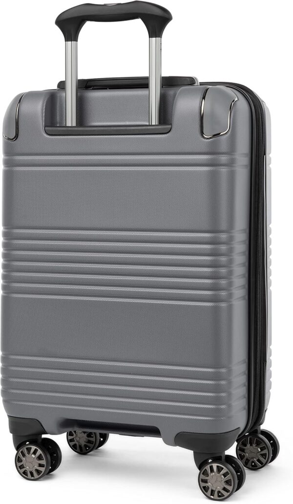 Travelpro Roundtrip Hardside Expandable Luggage, TSA Lock, 8 Spinner Wheels, Hard Shell Polycarbonate Suitcase, Gunmetal, 2-Piece Set (21/25) - Image 3