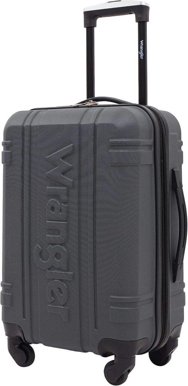 Wrangler Astral Hardside Luggage, Dark Shadow, 20-Inch Carry-On - Image 6
