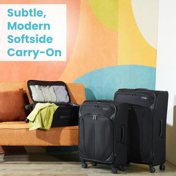 American Tourister 4 KIX 2.0 Expandable Softside Luggage with Spinner Wheels, 24 SPINNER, CLASSIC BLUE - Image 2