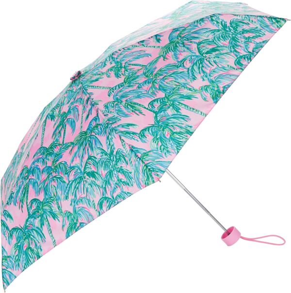 Lilly Pulitzer Women's Mini Travel Umbrella with Storage Sleeve