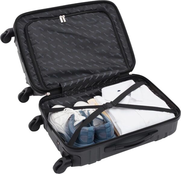Wrangler Astral Hardside Luggage, Dark Shadow, 20-Inch Carry-On - Image 4