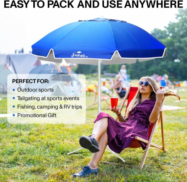 Portable UV Sun Shade Umbrella with Tripod Stand – Lightweight, Adjustable, and Instant Sun Protection for Outdoor Sports, Camping, and More – Blue - Image 4