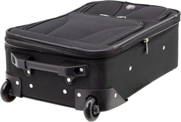 Travelers Club Bowman Expandable Luggage, Black, 3-Piece Set (Dopp/Tote/20) - Image 11