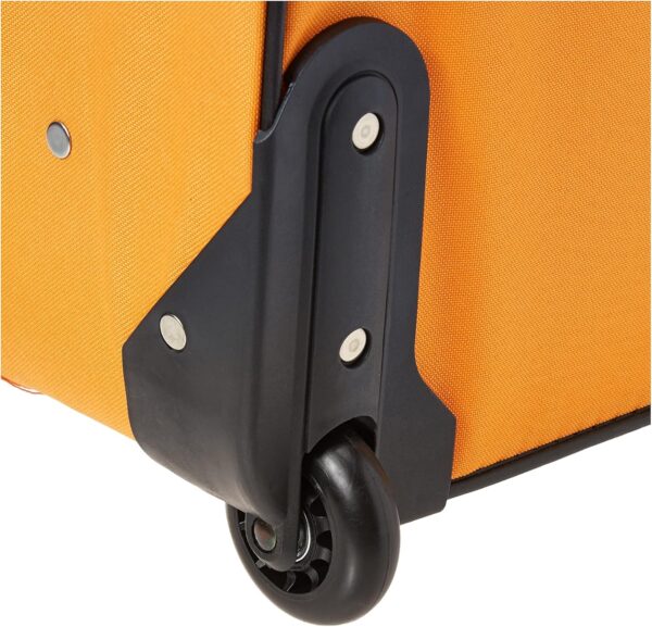 Rockland Fashion Softside Upright Luggage Set,Expandable, Orange, 2-Piece (14/19) - Image 5