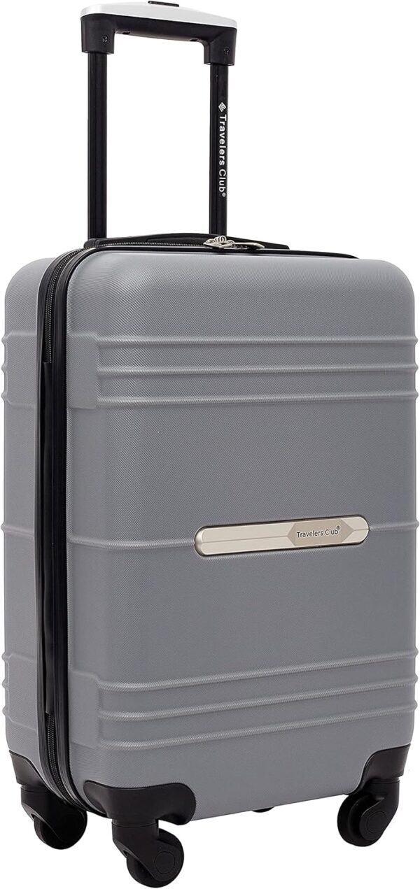 Travelers Club Richmond Spinner Luggage, Charcoal, Carry-On 22-Inch - Image 3