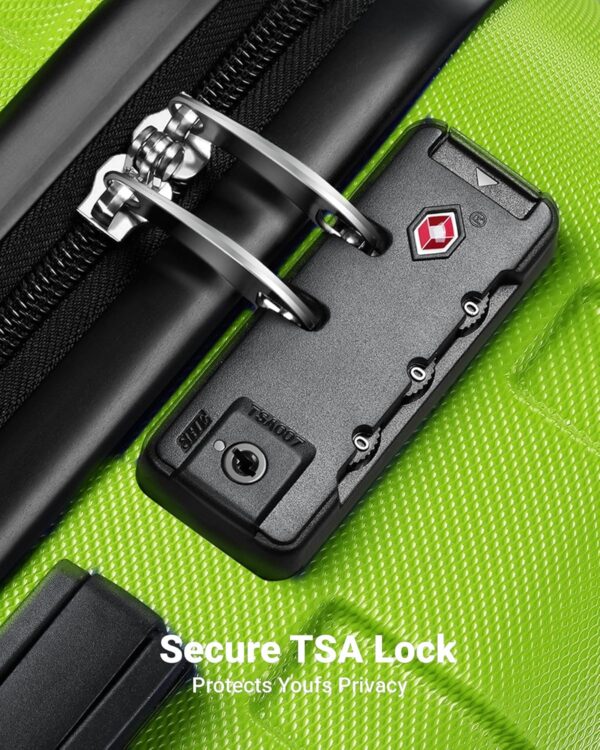 Suitour Luggage Sets 2 piece,Hardside Lightweight Suitcases, 20/28 inch Luggage with Spinner Wheels TSA Lock - Image 7
