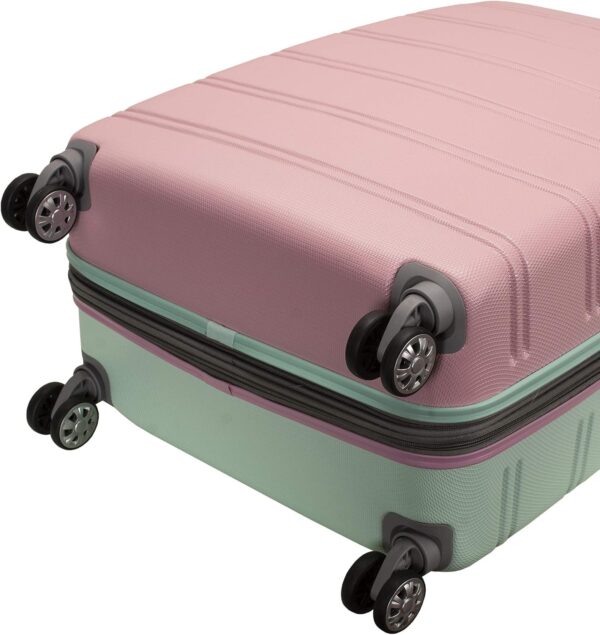 Rockland Melbourne Hardside Expandable Luggage with Spinner Wheels, Mint, 2 Piece (20/28) - Image 6