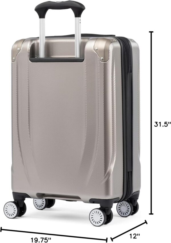 Travelpro Pathways 3 Hardside Expandable Luggage, 8 Spinner Wheels, Lightweight Hard Shell Suitcase 3 Piece Set (21/25/28), Champagne - Image 8