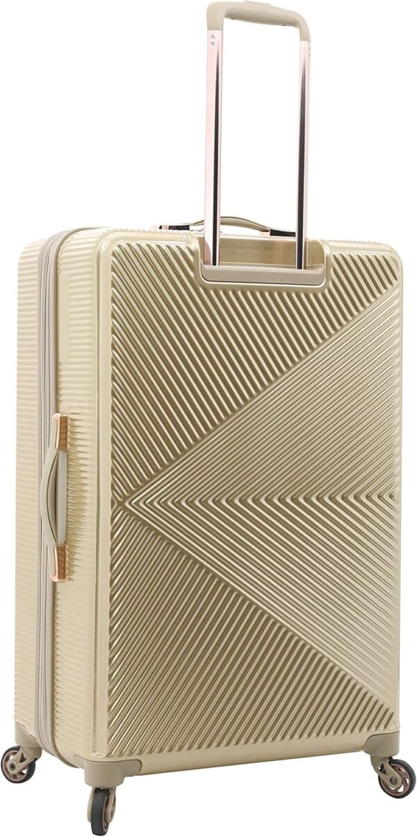 kensie Women's Dawn Hardside Spinner Luggage, Pale Gold, 3-Piece Set (20/24/28) - Image 9