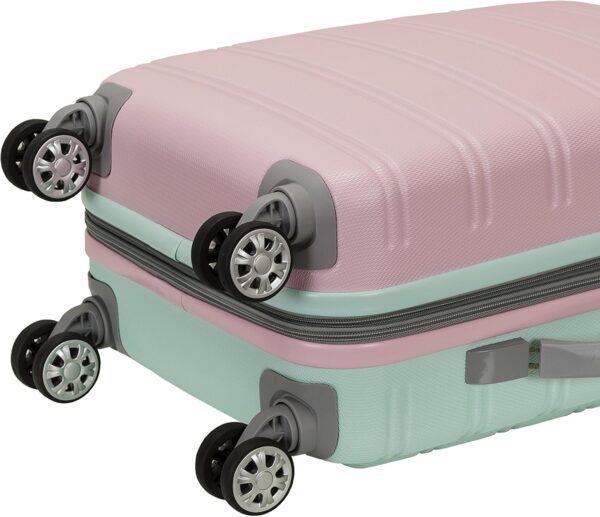 Rockland Melbourne Hardside Expandable Luggage with Spinner Wheels, Mint, 2 Piece (20/28) - Image 4
