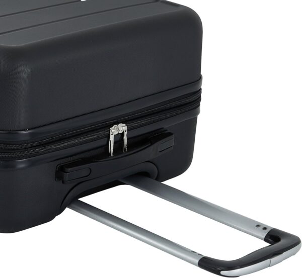 French Connection St. Martin Carry-On Luggage with Cup Holder/USB Ports, Black - Image 4