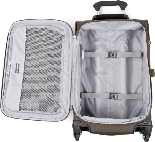 Travelpro Maxlite 5 Softside 2pc Set Expandable Carry On Luggage with 4 Spinner Wheels/Soft Underseat Tote, Lightweight Suitcase, Men and Women, Mocha - Image 3