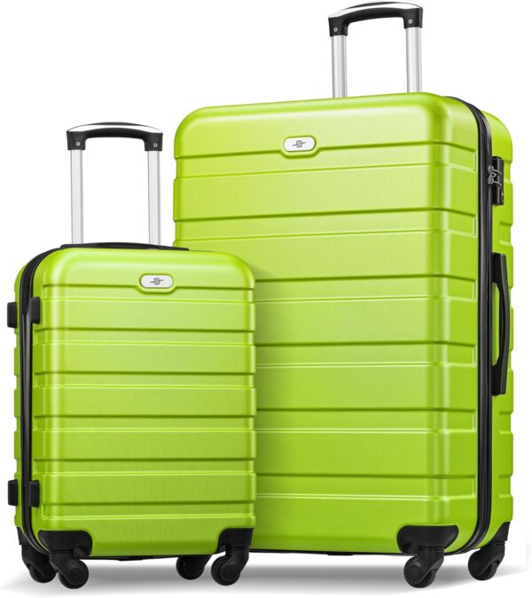 Suitour Luggage Sets 2 piece,Hardside Lightweight Suitcases, 20/28 inch Luggage with Spinner Wheels TSA Lock