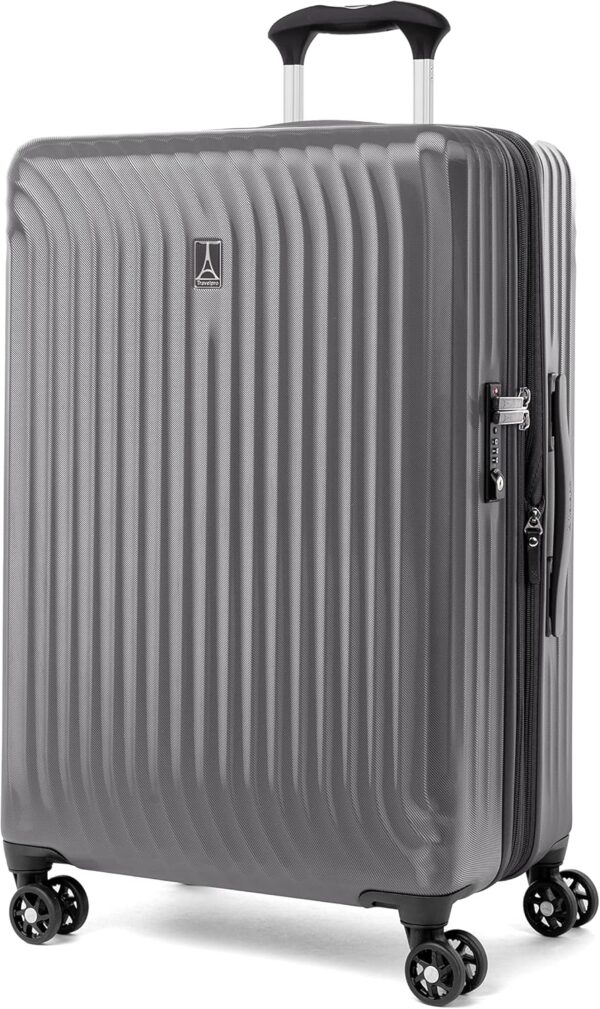 Travelpro Maxlite Air Hardside Expandable Luggage, 8 Spinner Wheels, Lightweight Hard Shell Polycarbonate, Shadow Grey, 2-Piece Set (21/25) - Image 5