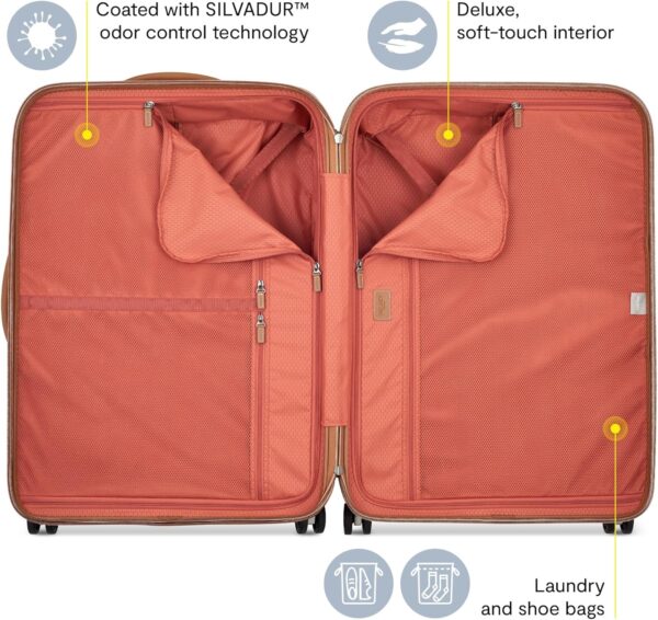 DELSEY PARIS Chatelet Air 2.0 Hardside Luggage with Spinner Wheels, Chocolate Brown, 2 Piece Set (19/28) - Image 3