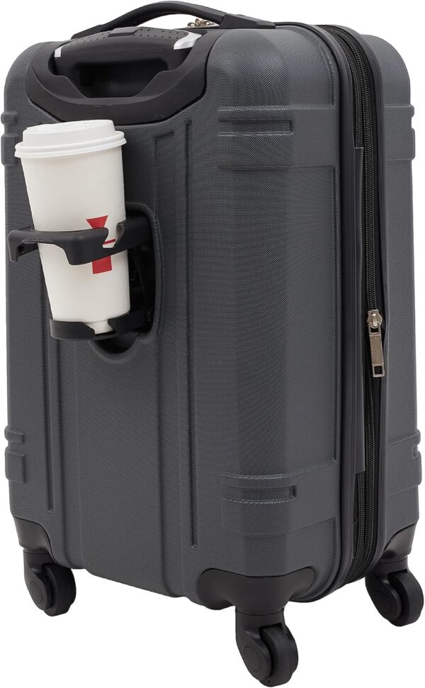 Wrangler Astral Hardside Luggage, Dark Shadow, 20-Inch Carry-On - Image 2