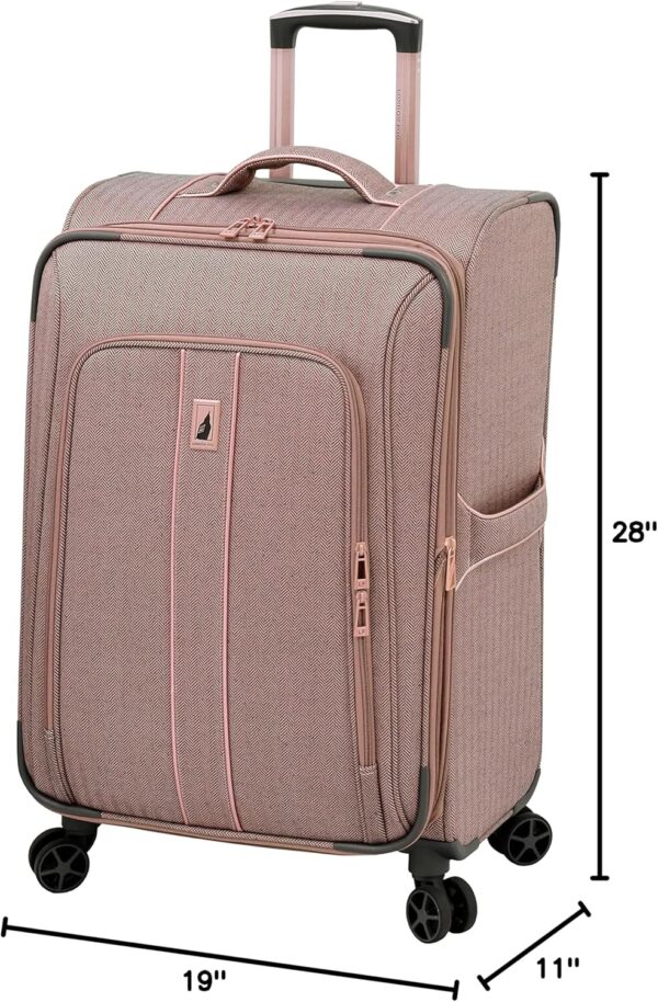 London Fog Newcastle Set of 4 Piece, Rose Charcoal - Image 7