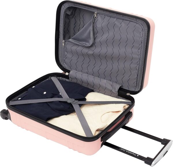 Travelers Club Richmond Spinner Luggage, Rose Gold, Carry-On 22-Inch - Image 7
