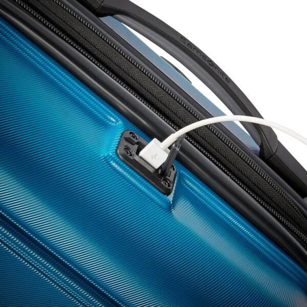Samsonite Omni 2 Hardside Expandable Luggage with Spinner Wheels, 2-Piece Set (19/24), CARIBBEAN BLUE - Image 5