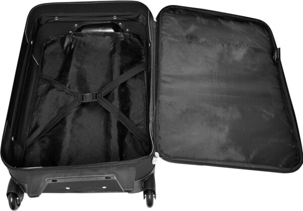 Travelers Club Euro Carry-On Luggage, Black, 3-Piece Set - Image 3
