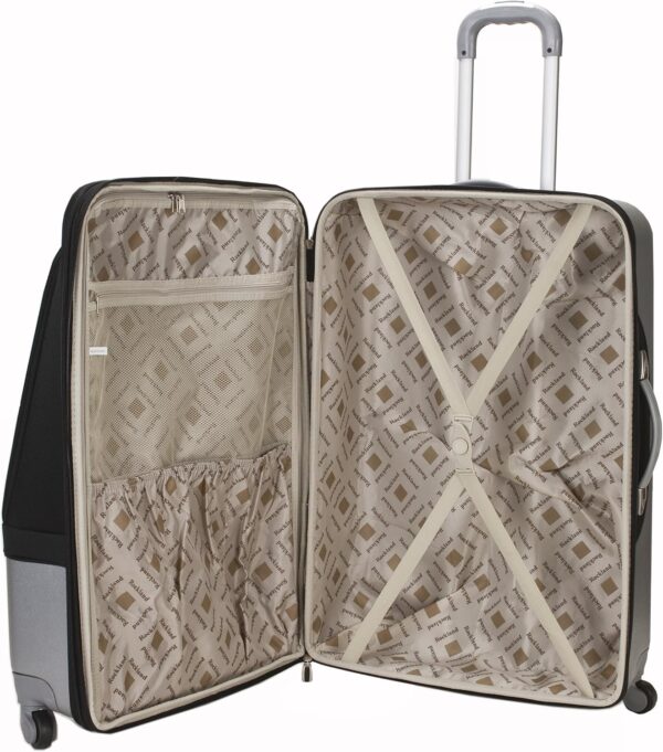 Rockland Rome Hybrid Spinner Wheel Luggage, Black, 3-Piece Set (20/24/28) - Image 5