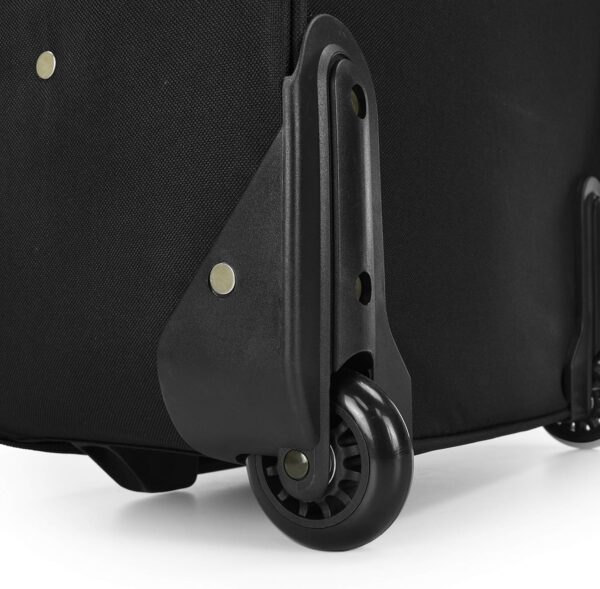 U.S. Traveler New Yorker Lightweight Softside Expandable Travel Rolling Luggage, Black/Grey, 4-Piece Set (15/21/25/29) - Image 11